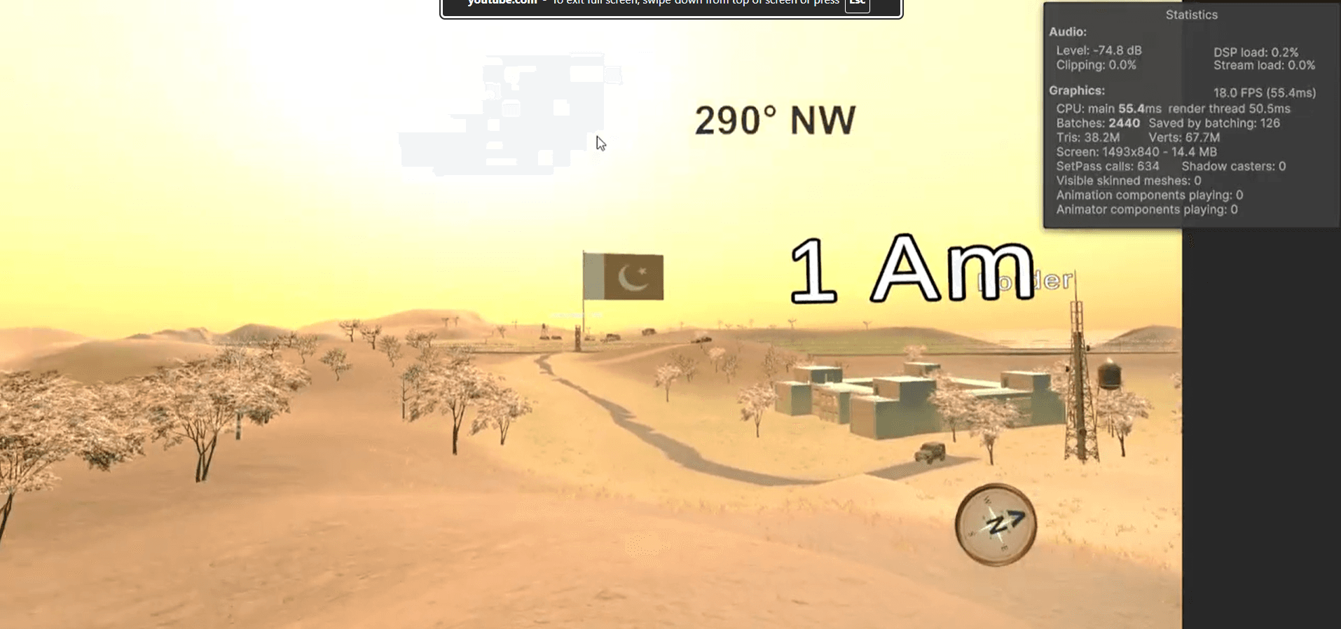 VR Desert Experience environment created for the AIT sand-model presentation